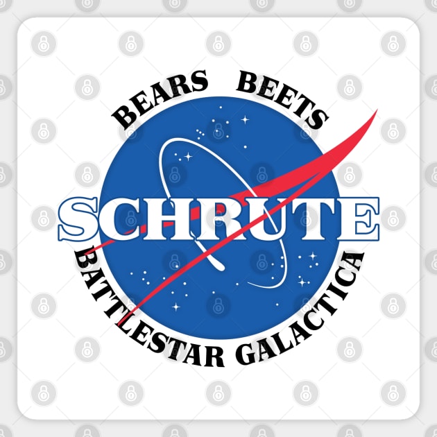 Dwight Schrute /// Nasa Parody Design Sticker by DankFutura